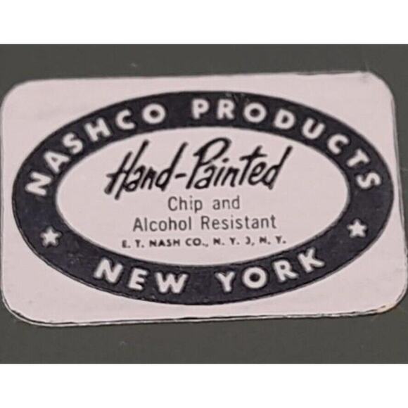 Handpainted Nashco Vintage 19.5” Handled Tole Tray In Beautiful Condition - Picture 4 of 4